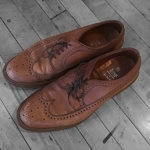 Alden J.Crew Longwing Bluchers 97641 in Tobacco/Tan Calfskin - Size 11 B/D